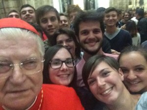 Selfie con l'arcivescovo!